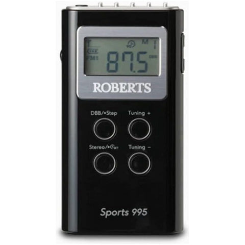 Roberts Radio SPORTS995BK 2 Band PLL Synthesised Stereo Personal Radio