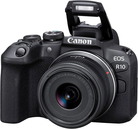 Canon EOS R10 Mirrorless Camera + RF - S 18 - 45mm F4.5 - 6.3 IS STM Lens - Fotosound Jersey LTD.