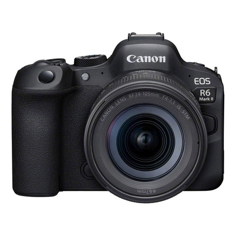 Canon EOS R6 Mark II Mirrorless Camera with RF 24 - 105mm f4 - 7.1 IS STM lens - Fotosound Jersey LTD.