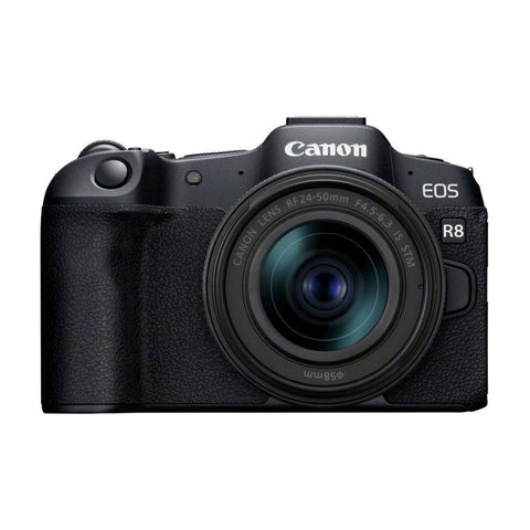 Canon EOS R8 Mirrorless Camera with RF 24 - 50 lens - Fotosound Jersey LTD.