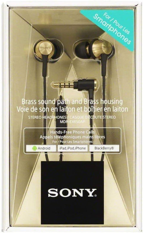 Earphones with Brass Housing, Smartphone Mic and Control - Fotosound Jersey LTD.