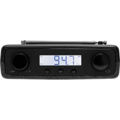 FM/MW/LW compact and portable, easy to operate FM radio in Black. Comes with batteries. - Fotosound Jersey LTD.