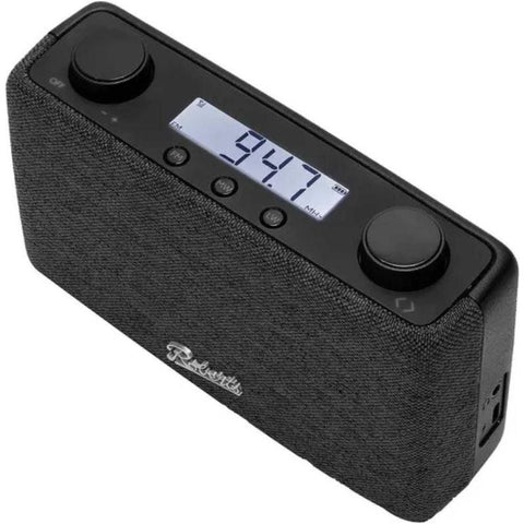 FM/MW/LW compact and portable, easy to operate FM radio in Black. Comes with batteries. - Fotosound Jersey LTD.