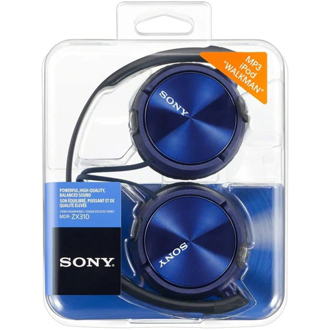 MDRZX310 Blue Headphones - Fotosound Jersey LTD.