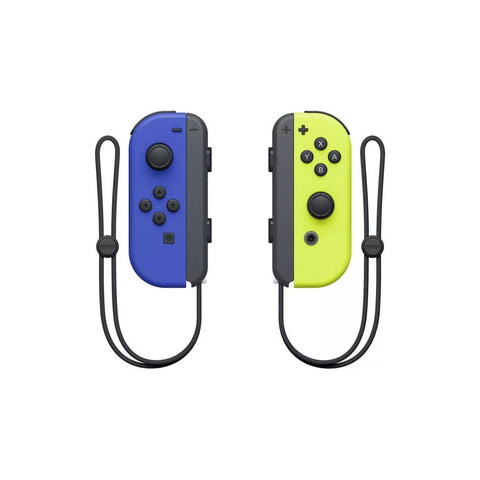 Nintendo Switch Joy - Con Controller Pair - Blue & Neon Yellow - Fotosound Jersey LTD.