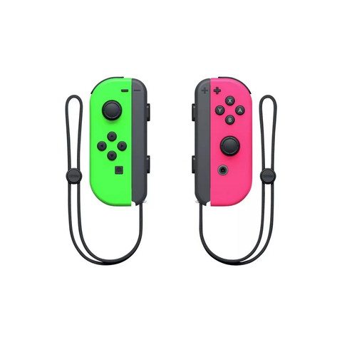 Nintendo Switch Joy - Con Controller Pair - Neon Green & Pink - Fotosound Jersey LTD.