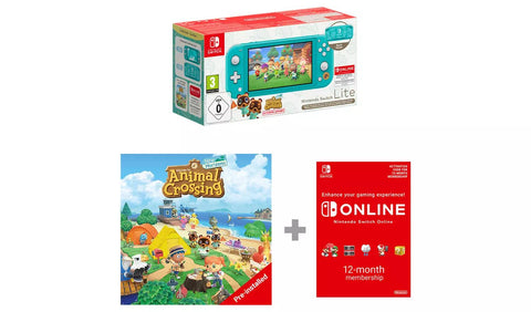 Nintendo Switch Lite Animal Crossing Bundle - Turquoise - Fotosound Jersey LTD.