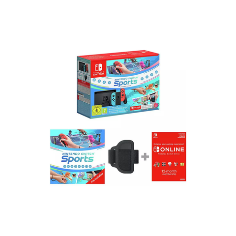 Nintendo Switch Neon Console & Nintendo Switch Sports Bundle - Fotosound Jersey LTD.