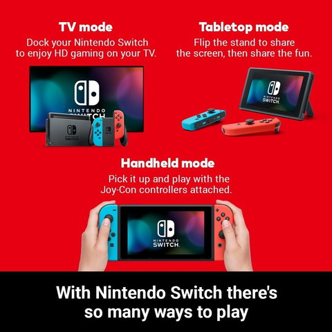 Nintendo Switch (Neon Red/Neon blue) - Fotosound Jersey LTD.