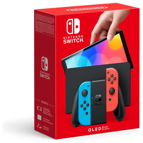 Nintendo Switch (OLED Model) Neon Red / Neon Blue - NS - OLED - Fotosound Jersey LTD.