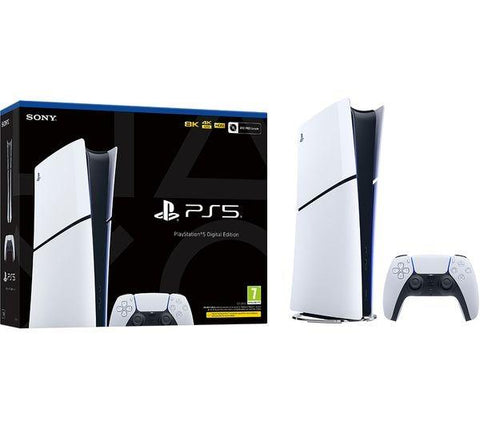 PlayStation 5 Digital Edition (Model Group – Slim) 1 TB - Black / White - Fotosound Jersey LTD.