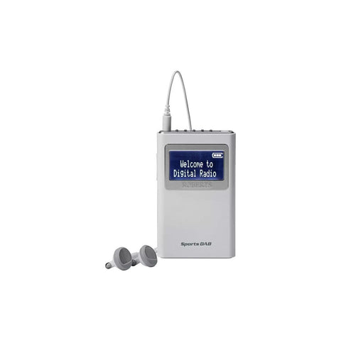 Roberts Sports DAB 5 Portable Radio - White - Fotosound Jersey LTD.